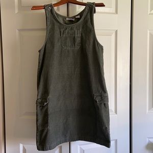 Cottage-core Corduroy Overall Dress
